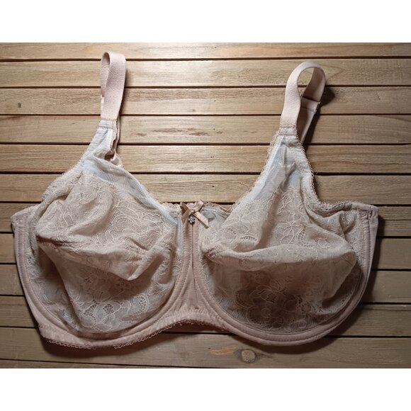 Wacoal Underwire Bra 34G Beige Nude Adjustable Straps Model 855186 - Picture 10 of 12